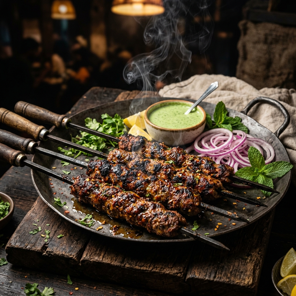 Traditional Pakistani Seekh Kebab
